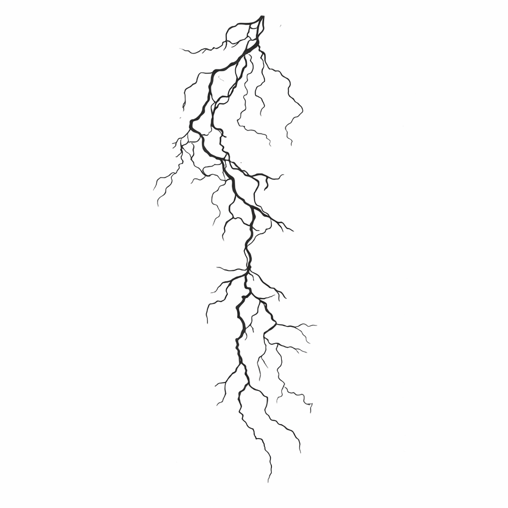 Thunder Strike – Semi‑Permanent Tattoo