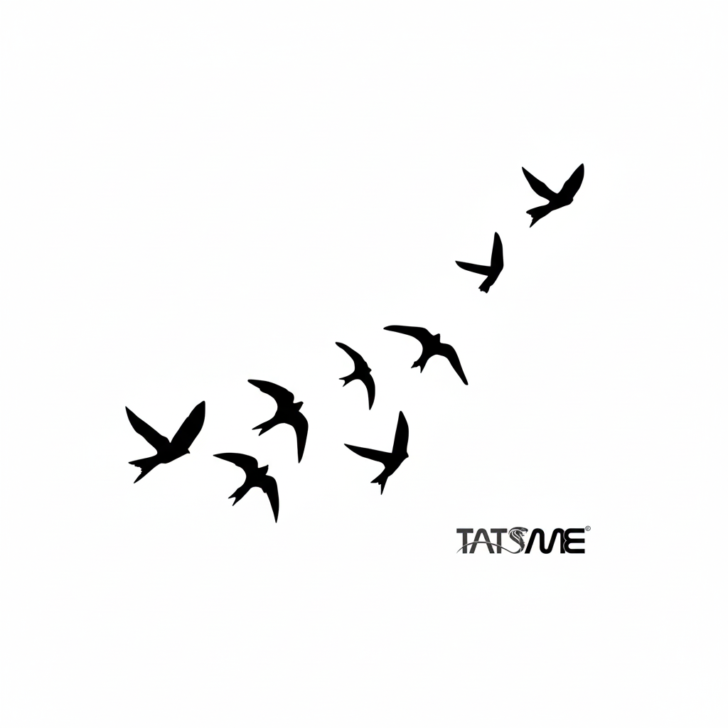 Feathered Freedom– Semi‑Permanent Tattoo