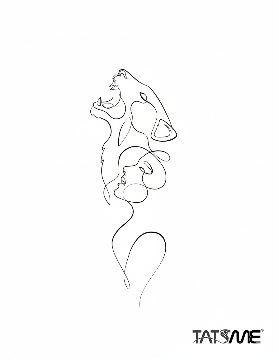 Abstract Soul – Semi‑Permanent Tattoo