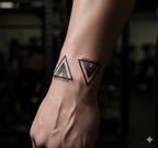 Triangle Union – Semi‑Permanent Tattoo