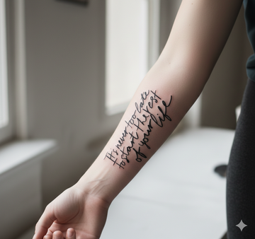 Rebel Words – Semi‑Permanent Tattoo 3x3