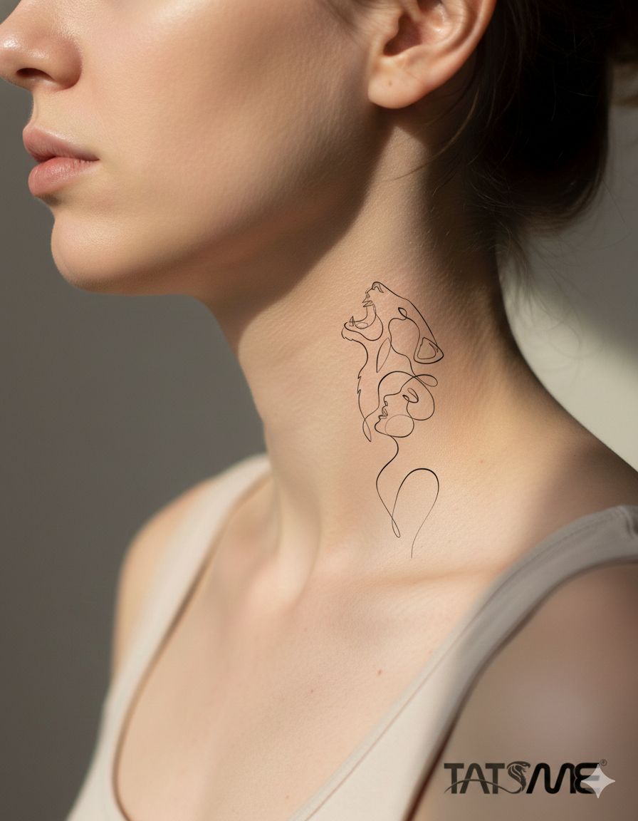 Abstract Soul – Semi‑Permanent Tattoo 2X2