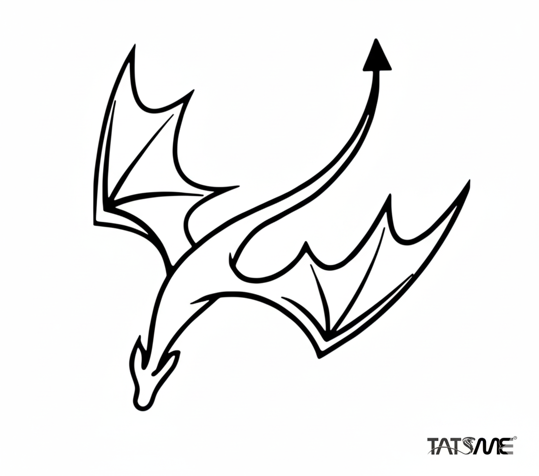 Shadow Drake – Semi‑Permanent Tattoo