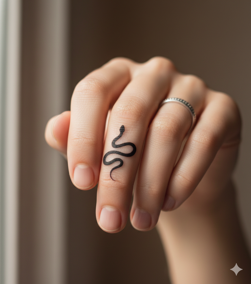 Mystic Snake – Semi‑Permanent Tattoo