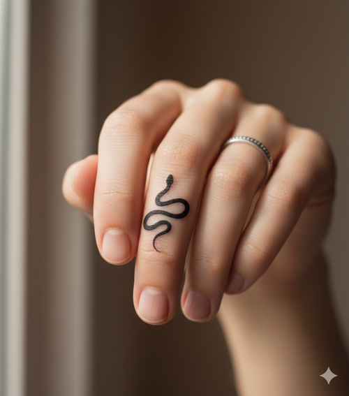 Mystic Snake – Semi‑Permanent Tattoo