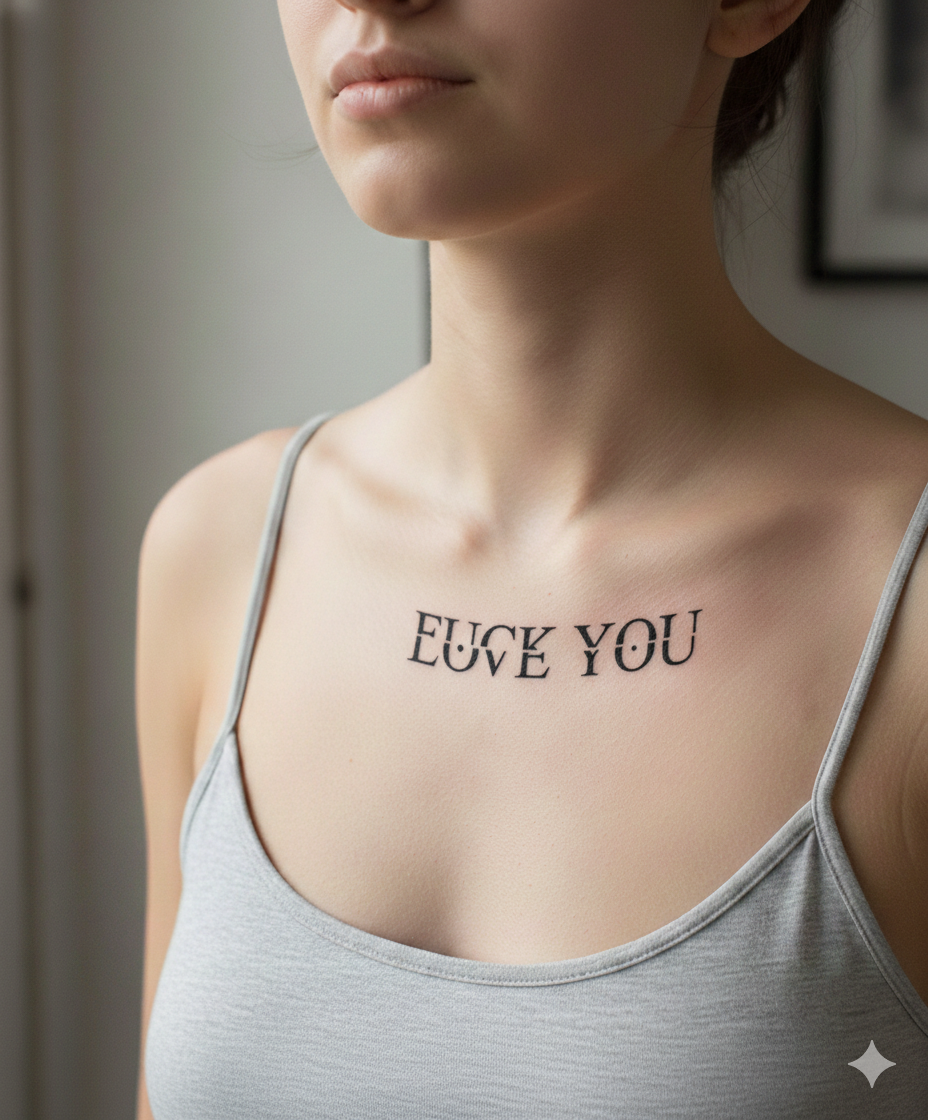 Rebel Words – Semi‑Permanent Tattoo