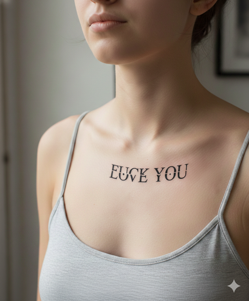Rebel Words – Semi‑Permanent Tattoo