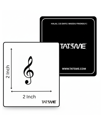 Vibe Note– Semi‑Permanent Tattoo 2X2