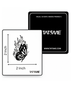 Firewing Butterfly – Semi‑Permanent Tattoo