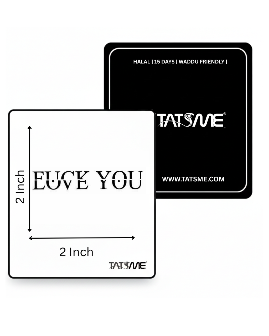 Rebel Words – Semi‑Permanent Tattoo