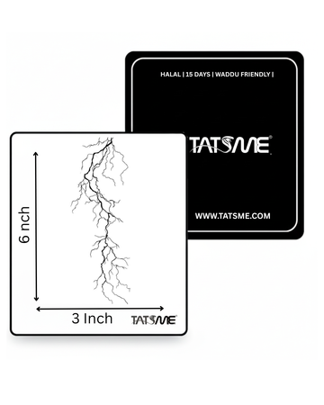 Thunder Storm – Semi‑Permanent Tattoo