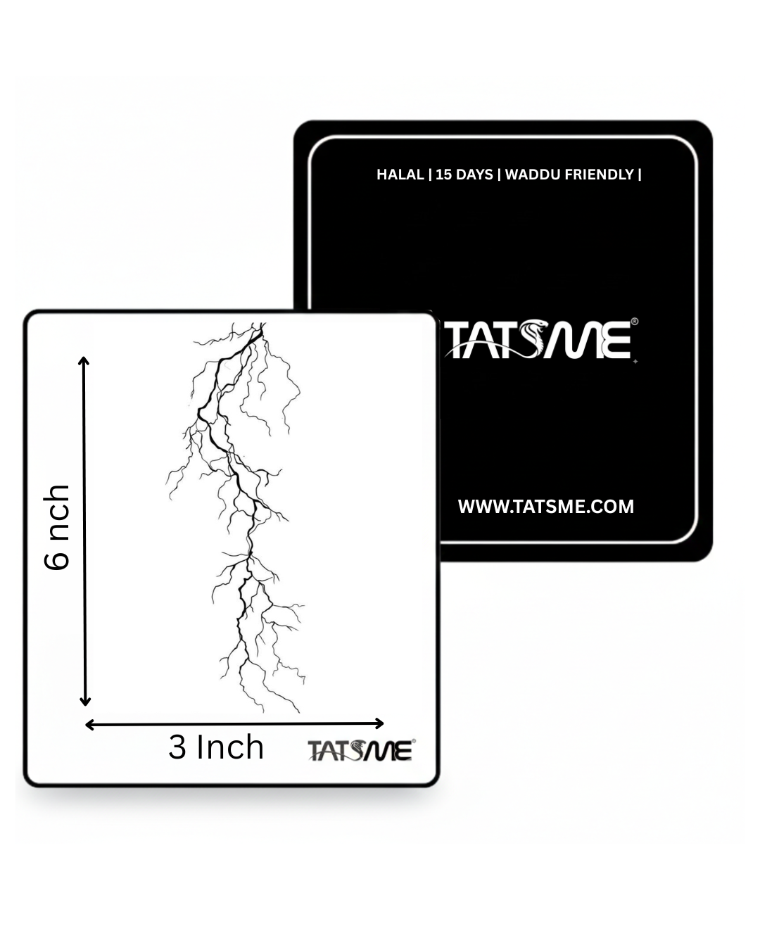 Thunder Strike – Semi‑Permanent Tattoo