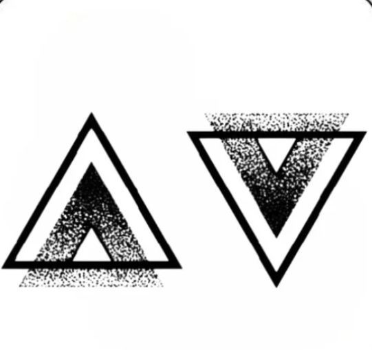 Triangle Union – Semi‑Permanent Tattoo
